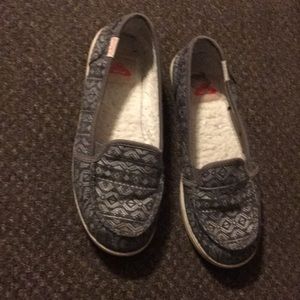 Roxy slide on flats.